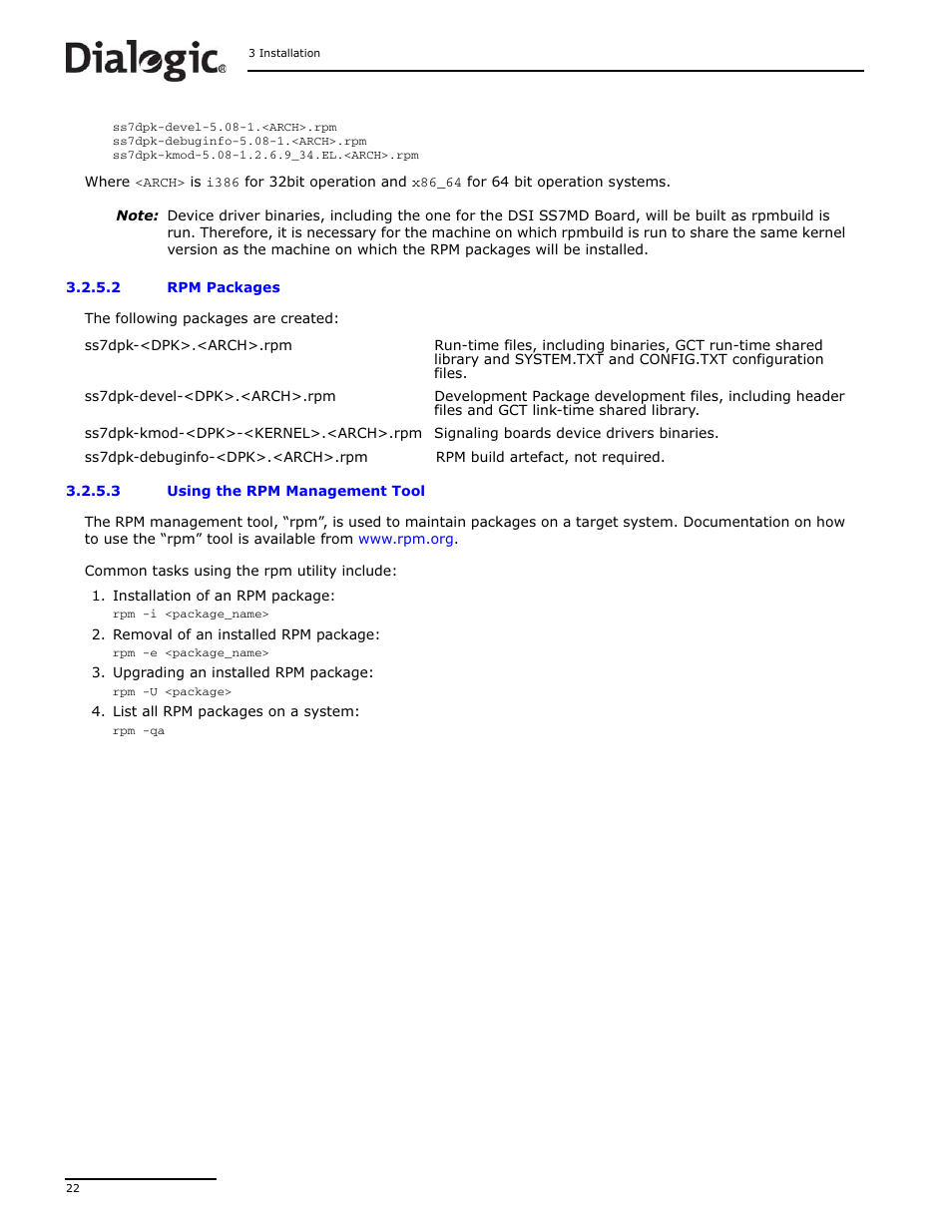 Dialogic DSI SS7MD User Manual | Page 22 / 191