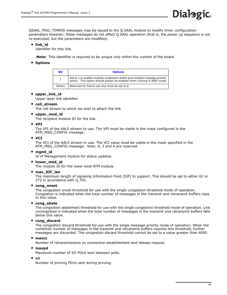 Dialogic DSI SS7MD User Manual | Page 91 / 191