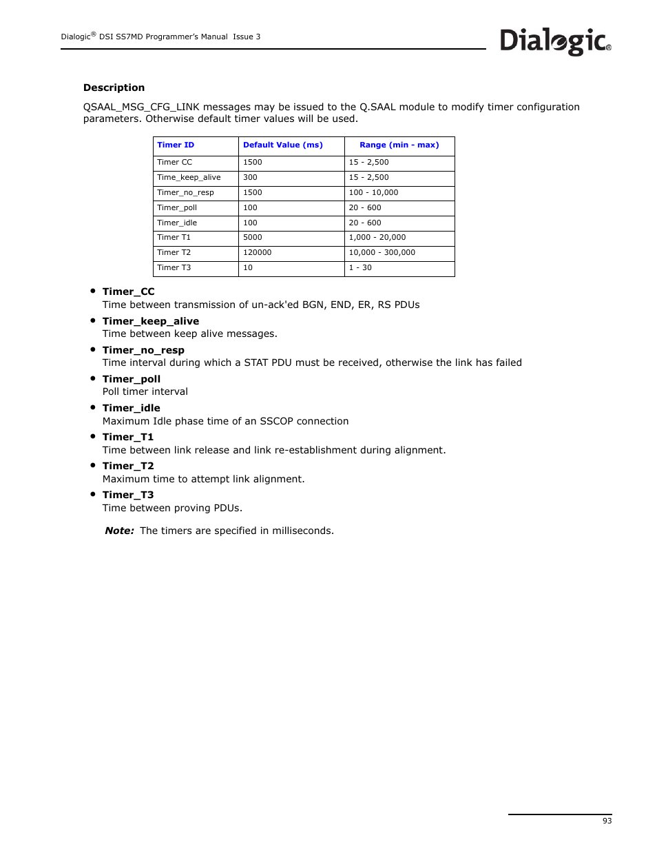 Dialogic DSI SS7MD User Manual | Page 93 / 191