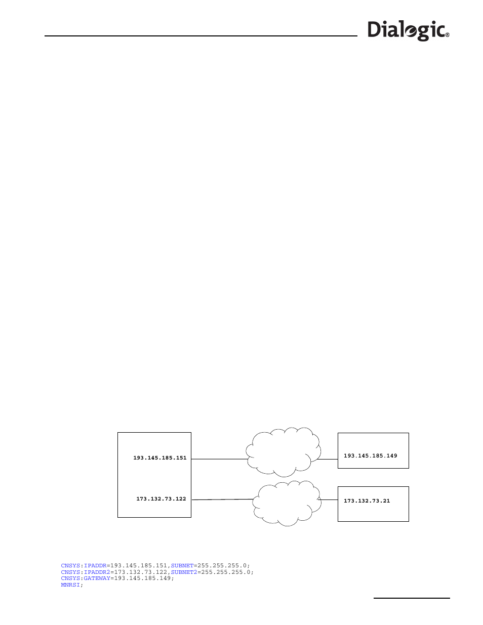 Chapter 7: configuration overview, 1 system, hardware and signaling configuration, 1 system configuration | Configuration overview, System, hardware and signaling configuration 7.1.1, System configuration, Multiple ip networks, Chapter 7, “configuration overview | Dialogic SS7G2X User Manual | Page 135 / 170