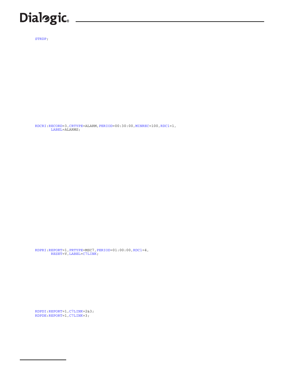 2 continuous records, 3 periodic reports, Continuous records | Periodic reports | Dialogic SS7G2X User Manual | Page 156 / 170