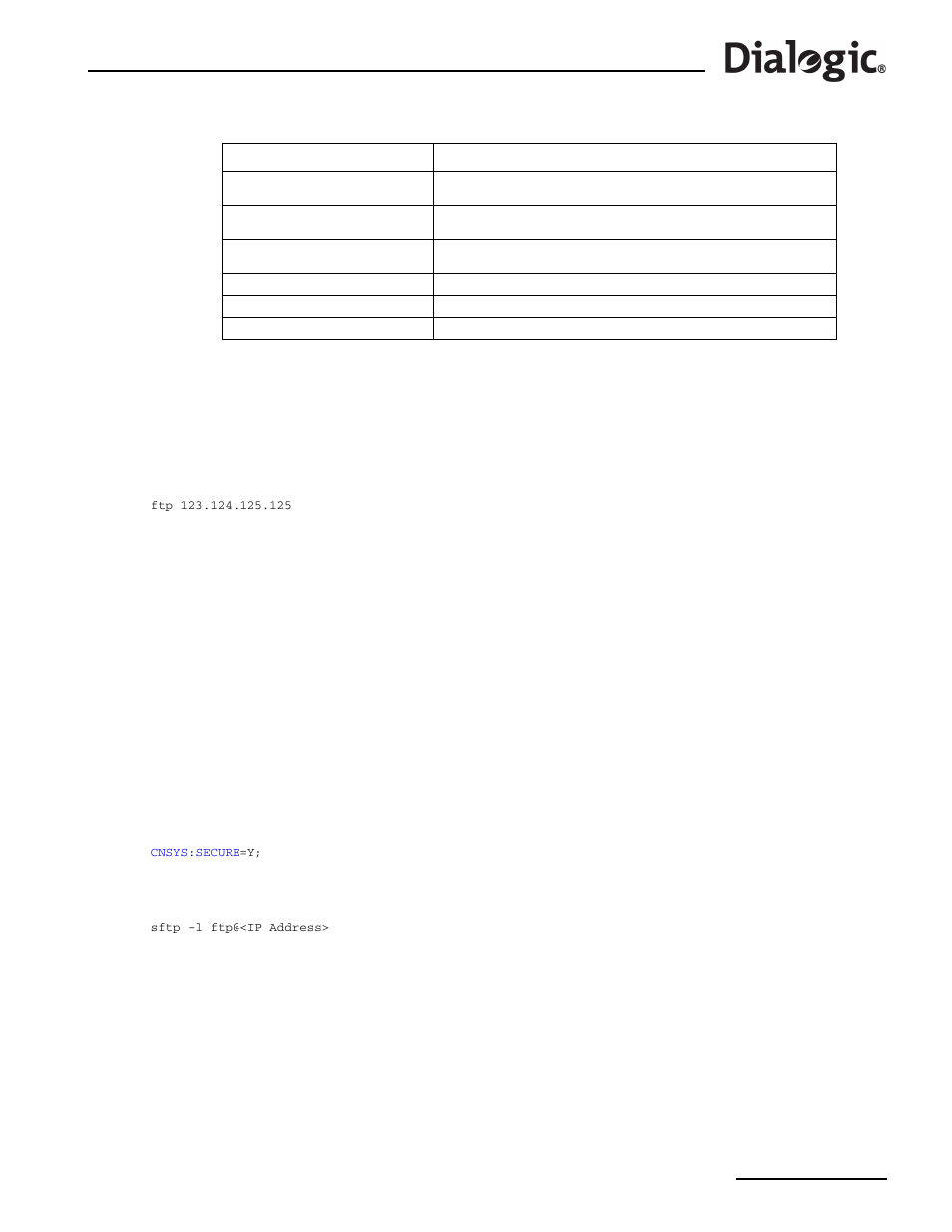 9 ftp access, Ftp access | Dialogic SS7G2X User Manual | Page 23 / 170