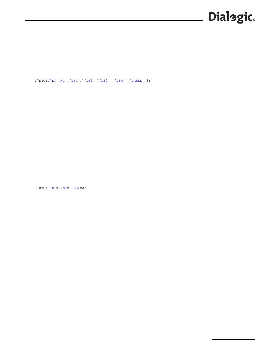 6 c7rtc, C7rtc – ccs ss7 route change, C7rtc | Ccs ss7 route change | Dialogic SS7G2X User Manual | Page 71 / 170