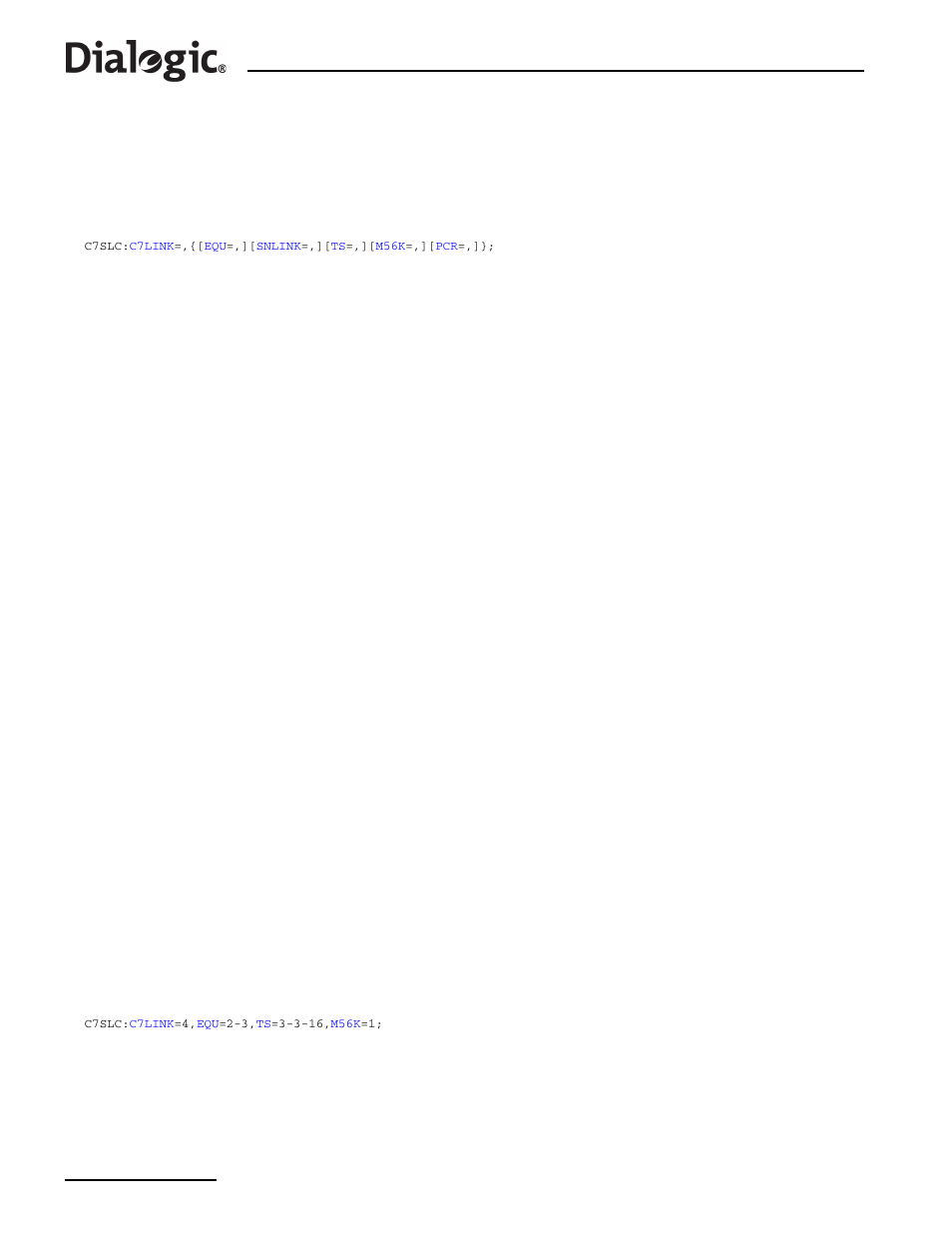 10 c7slc, 10 c7slc – ccs ss7 signaling link change, C7slc | Ccs ss7 signaling link change | Dialogic SS7G2X User Manual | Page 74 / 170