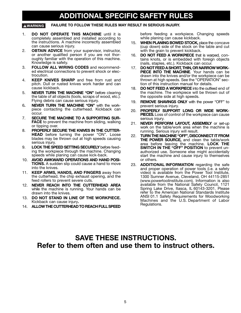 Delta 22-470 User Manual | Page 5 / 28