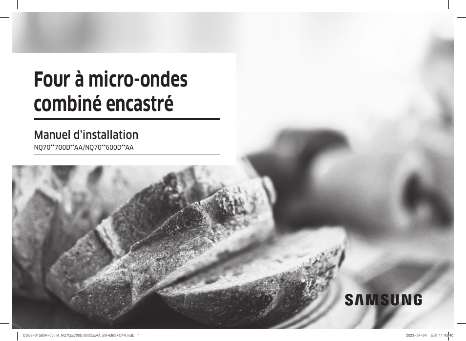 Four à micro-ondes combiné encastré, Manuel d’installation | Samsung BESPOKE 30 Inch Smart Combination Electric Wall Oven Installation Guide User Manual | Page 33 / 48