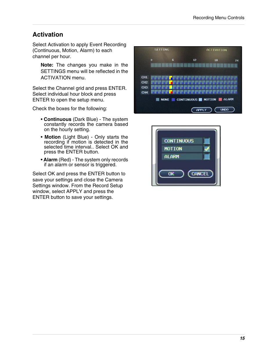 Activation | Digimerge DHU104 User Manual | Page 23 / 88