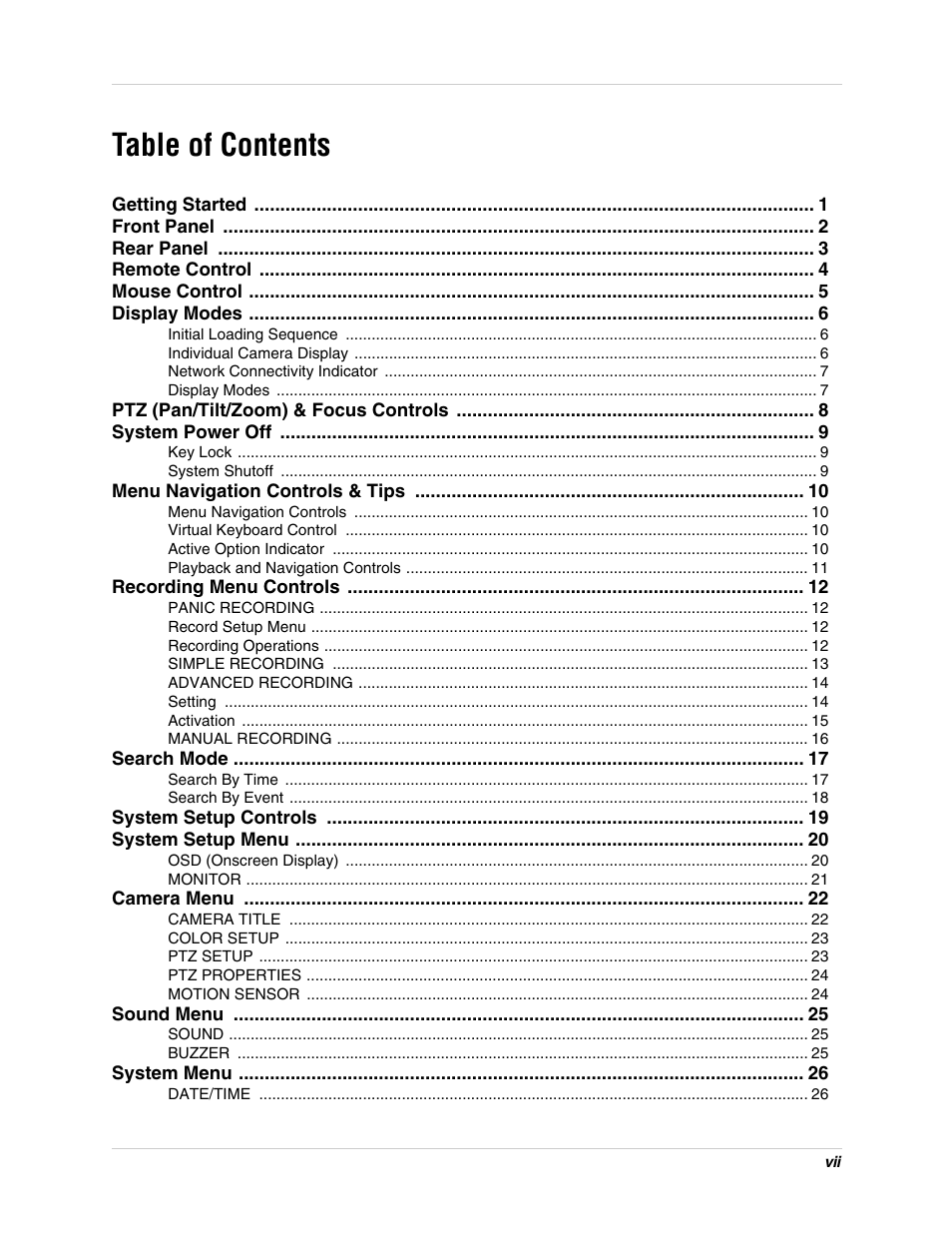 Digimerge DHU104 User Manual | Page 7 / 88