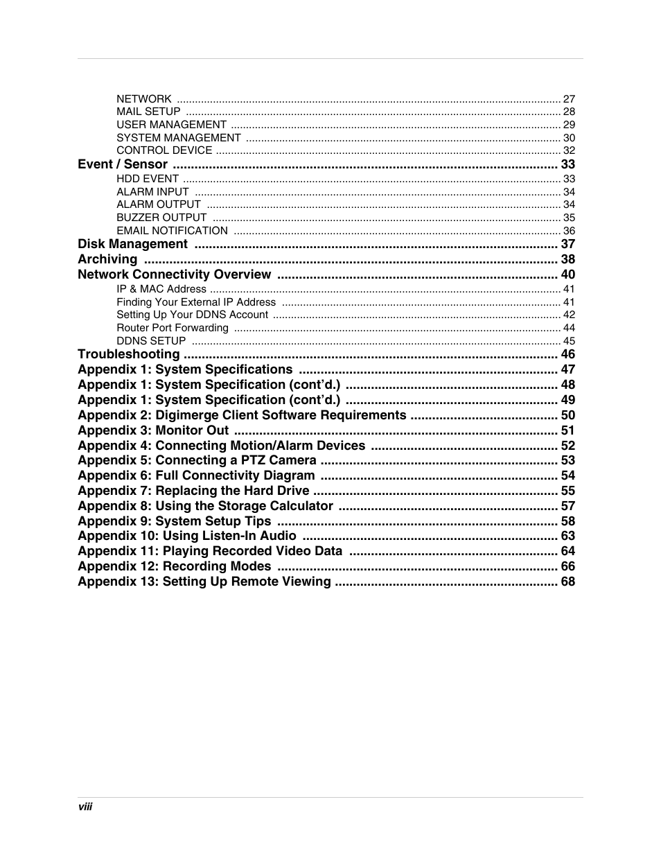 Digimerge DHU104 User Manual | Page 8 / 88