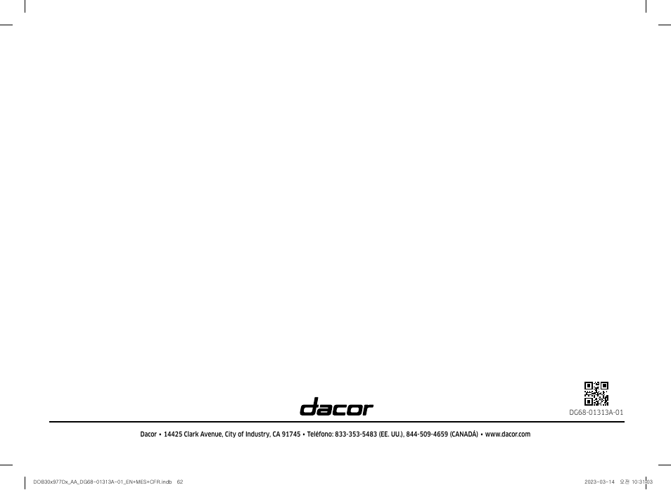 Dacor Transitional 30 Inch Double Electric Smart Wall Oven User Manual User Manual | Page 124 / 188