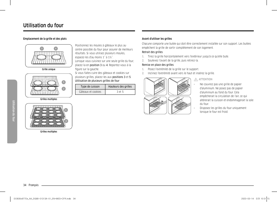 Utilisation du four | Dacor Transitional 30 Inch Double Electric Smart Wall Oven User Manual User Manual | Page 158 / 188
