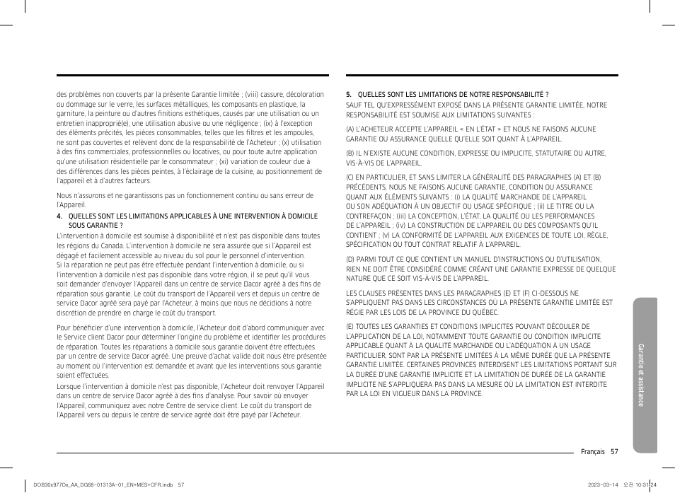 Dacor Transitional 30 Inch Double Electric Smart Wall Oven User Manual User Manual | Page 181 / 188