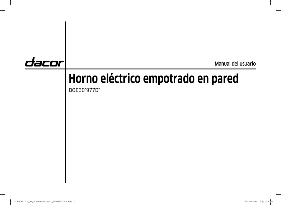 Horno eléctrico empotrado en pared | Dacor Transitional 30 Inch Double Electric Smart Wall Oven User Manual User Manual | Page 63 / 188