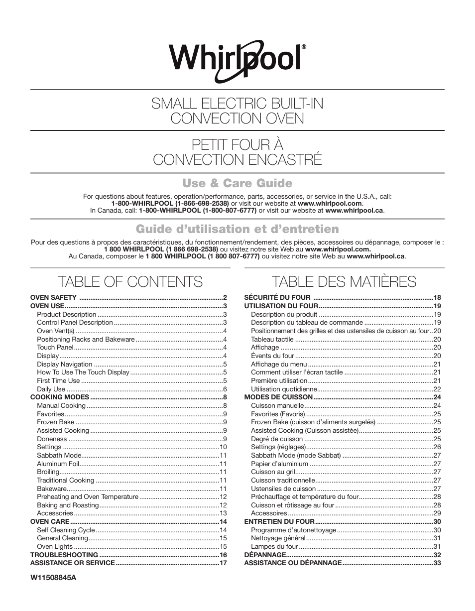 Whirlpool 24 Inch Single Electric Smart Wall Oven Owners Guide User Manual | 40 pages