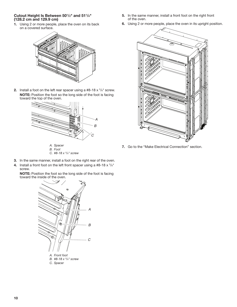 JennAir Euro-Style Series 30 Inch Double Combination Smart Electric Wall Oven Installation Instructions User Manual | Page 10 / 32