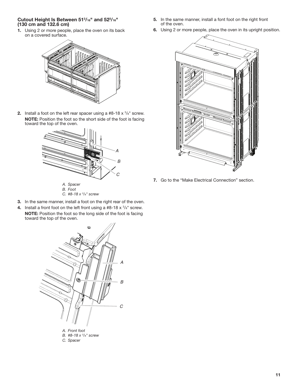 JennAir Euro-Style Series 30 Inch Double Combination Smart Electric Wall Oven Installation Instructions User Manual | Page 11 / 32