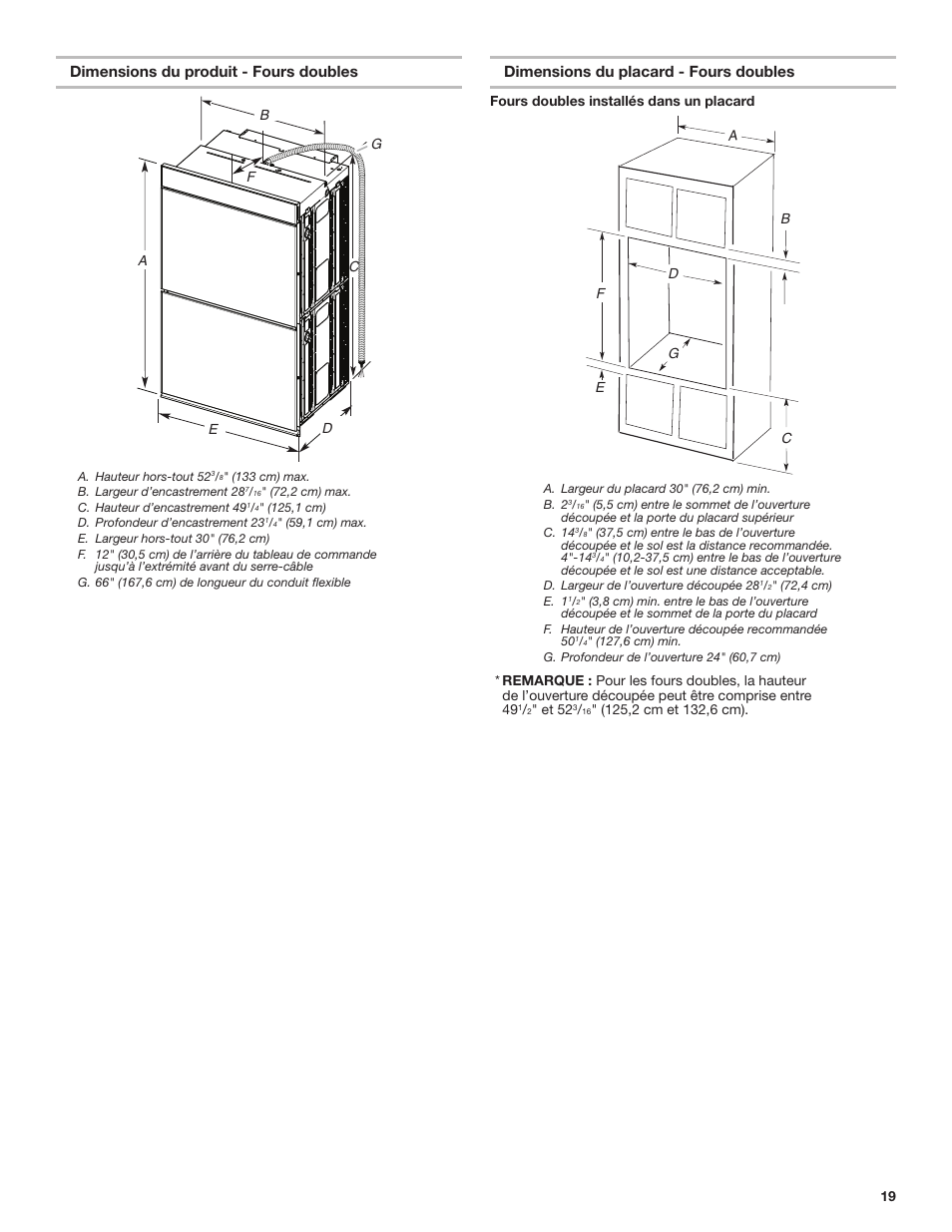 JennAir Euro-Style Series 30 Inch Double Combination Smart Electric Wall Oven Installation Instructions User Manual | Page 19 / 32