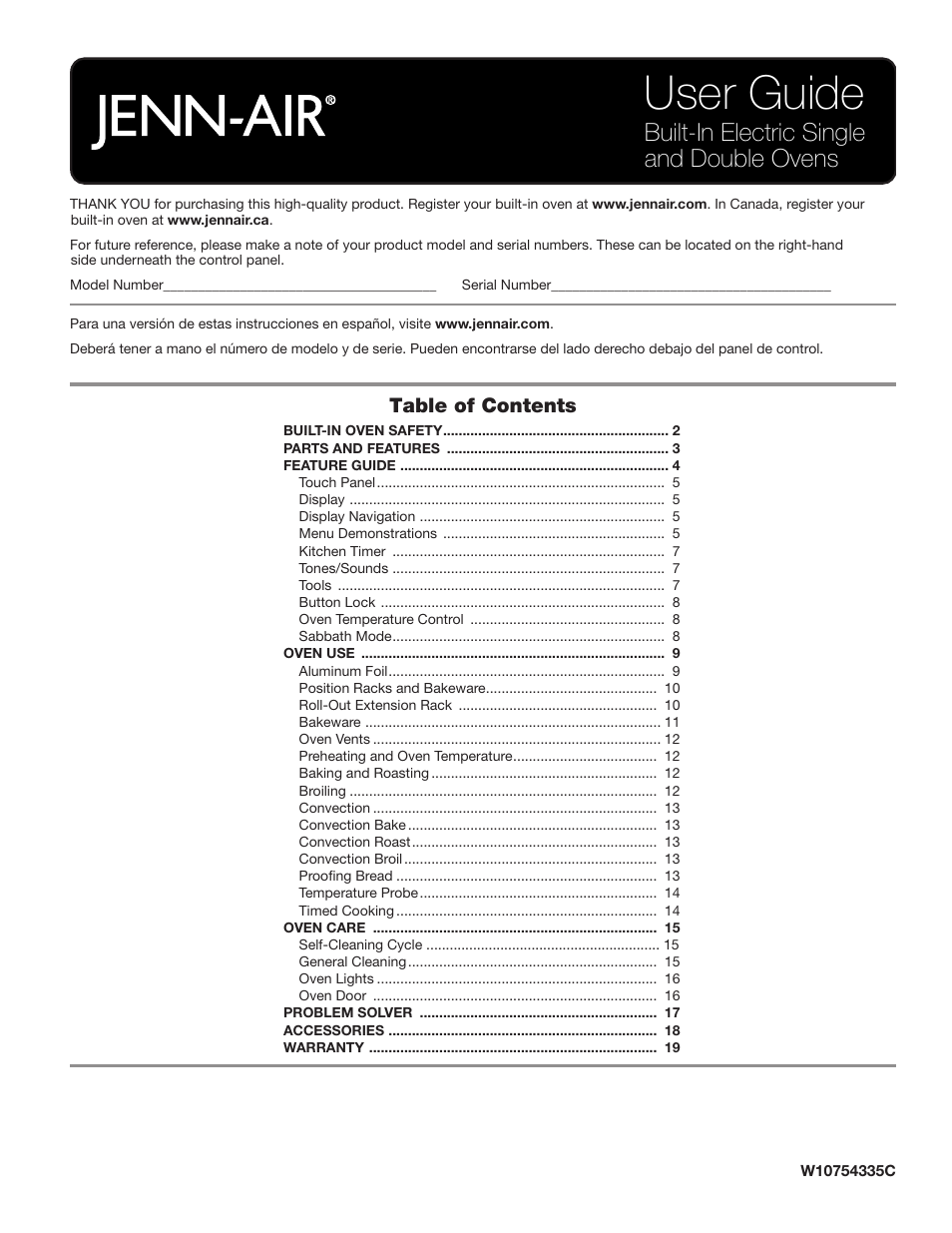 JennAir Euro-Style Series 30 Inch Single Convection Smart Electric Wall Oven User Guide User Manual | 40 pages