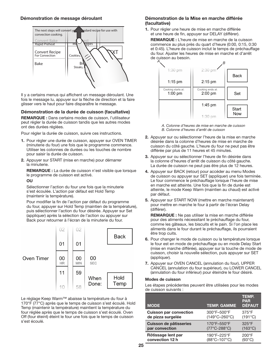 Next tips | JennAir Euro-Style Series 30 Inch Single Convection Smart Electric Wall Oven User Guide User Manual | Page 25 / 40