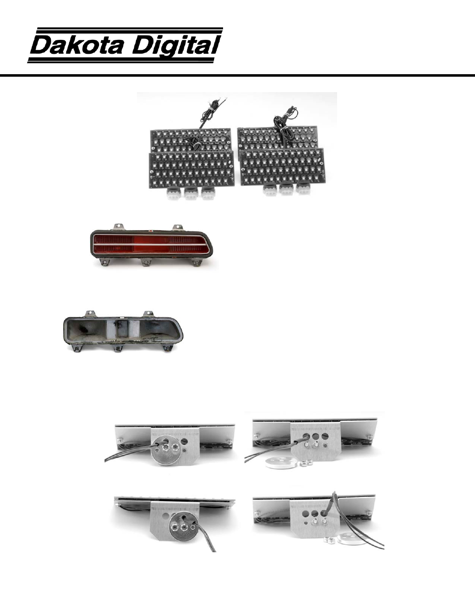 Dakota Digital LED Tail Lights for 1969 Camaro LAT-NR111 User Manual | 3 pages