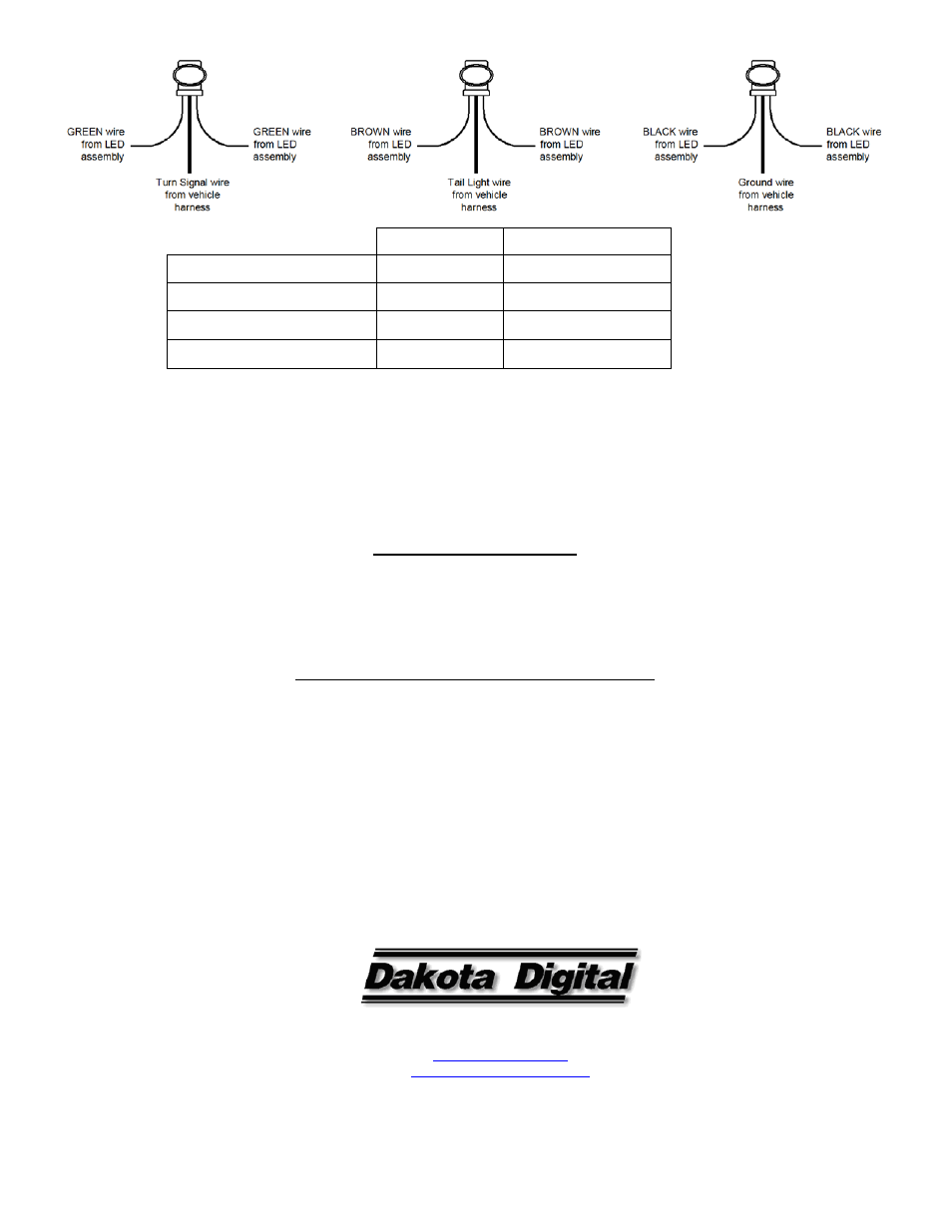 Dakota Digital LED Tail Lights for 1969 Camaro LAT-NR111 User Manual | Page 3 / 3