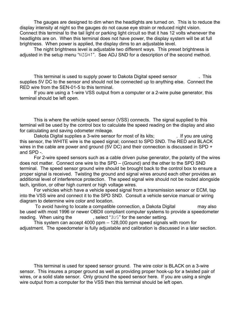Dakota Digital 3 User Manual | Page 10 / 32