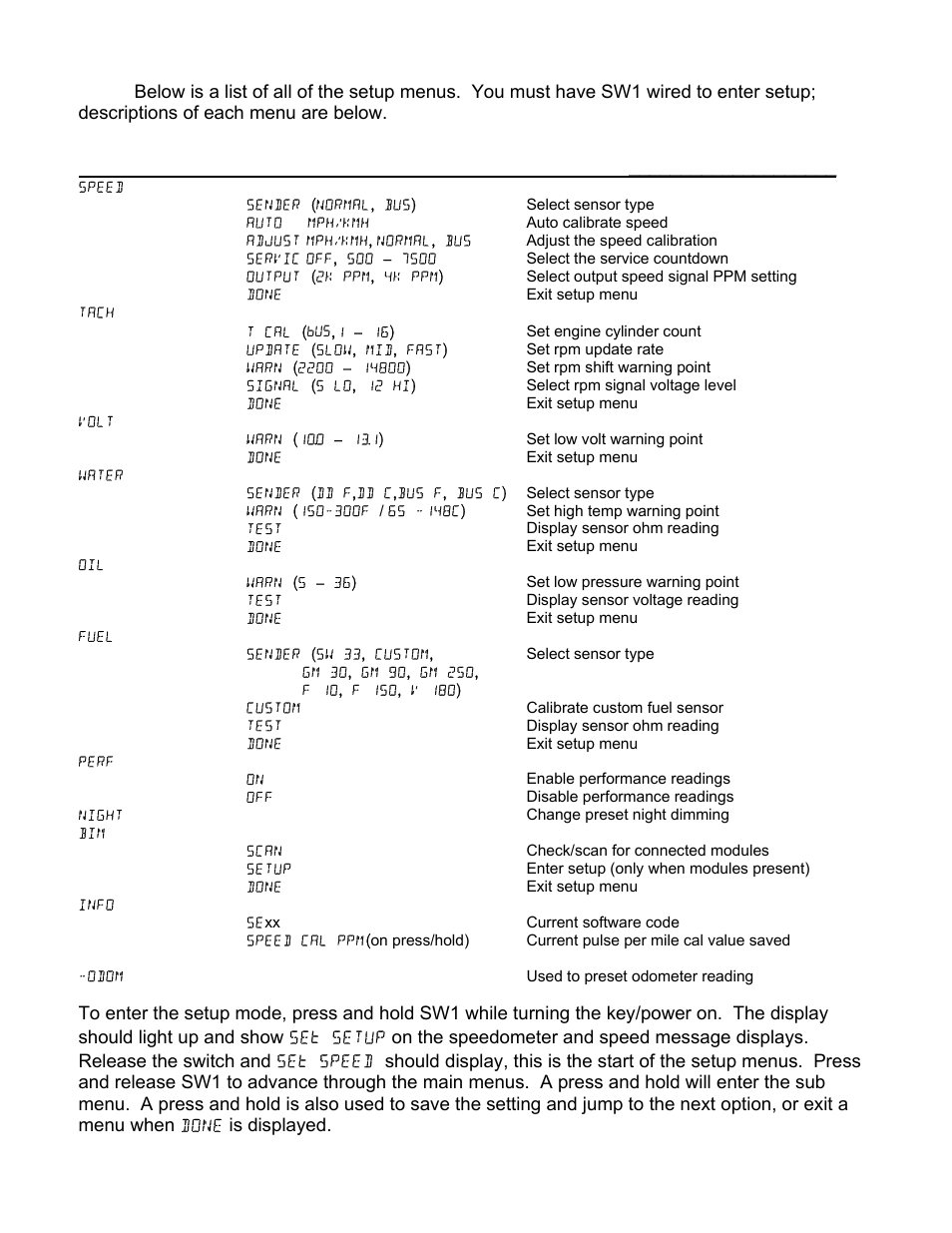 Setting up the control box | Dakota Digital 3 User Manual | Page 16 / 32