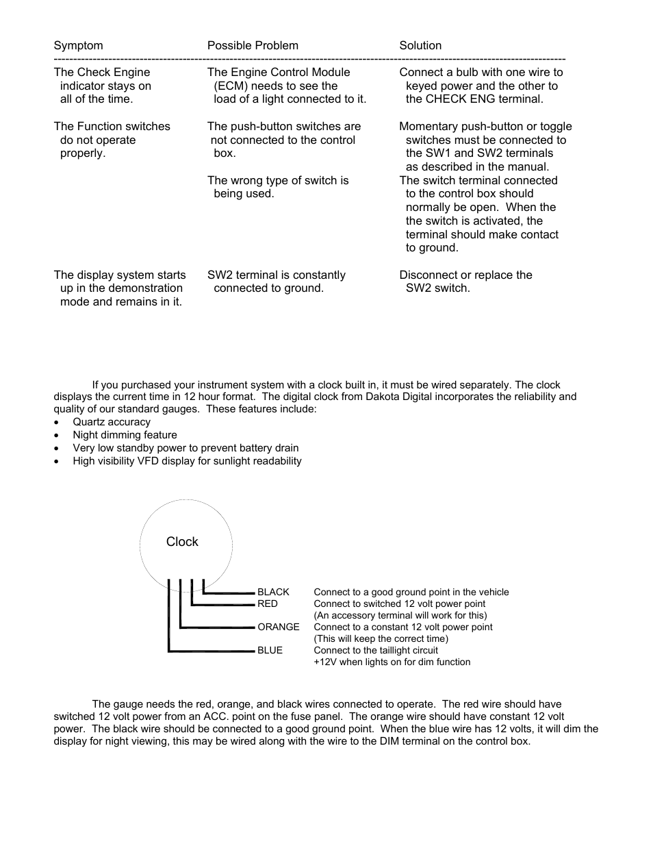 Dakota Digital 3 User Manual | Page 30 / 32