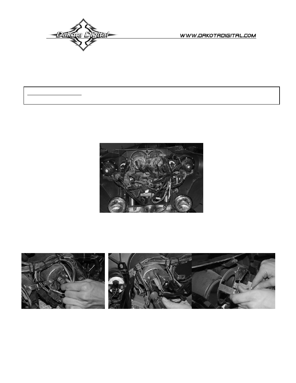 Dakota Digital MCL-30K-SPD User Manual | 7 pages