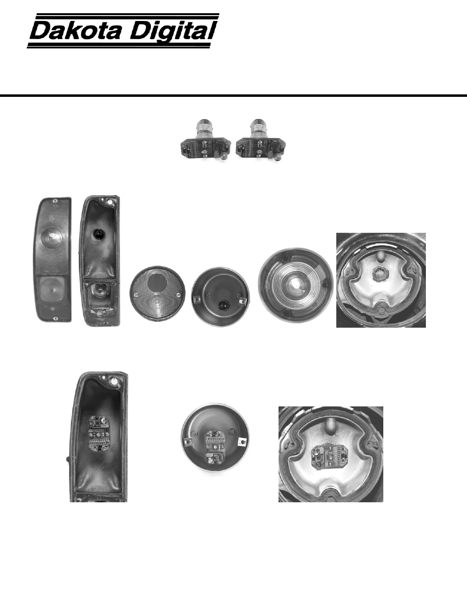 Dakota Digital LED Tail Lights LAT-NR370 User Manual | 2 pages