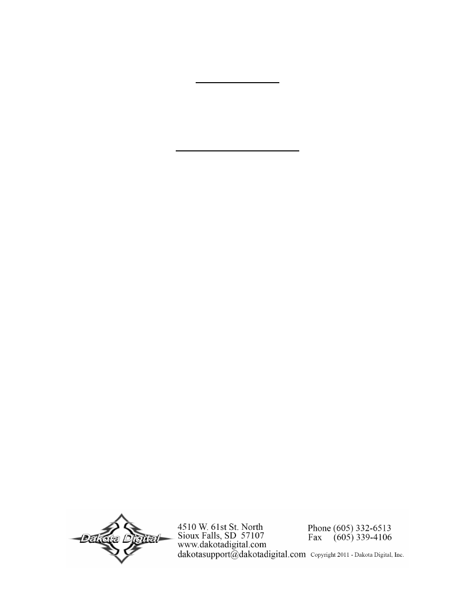 Dakota Digital MCL-2002 User Manual | Page 12 / 12