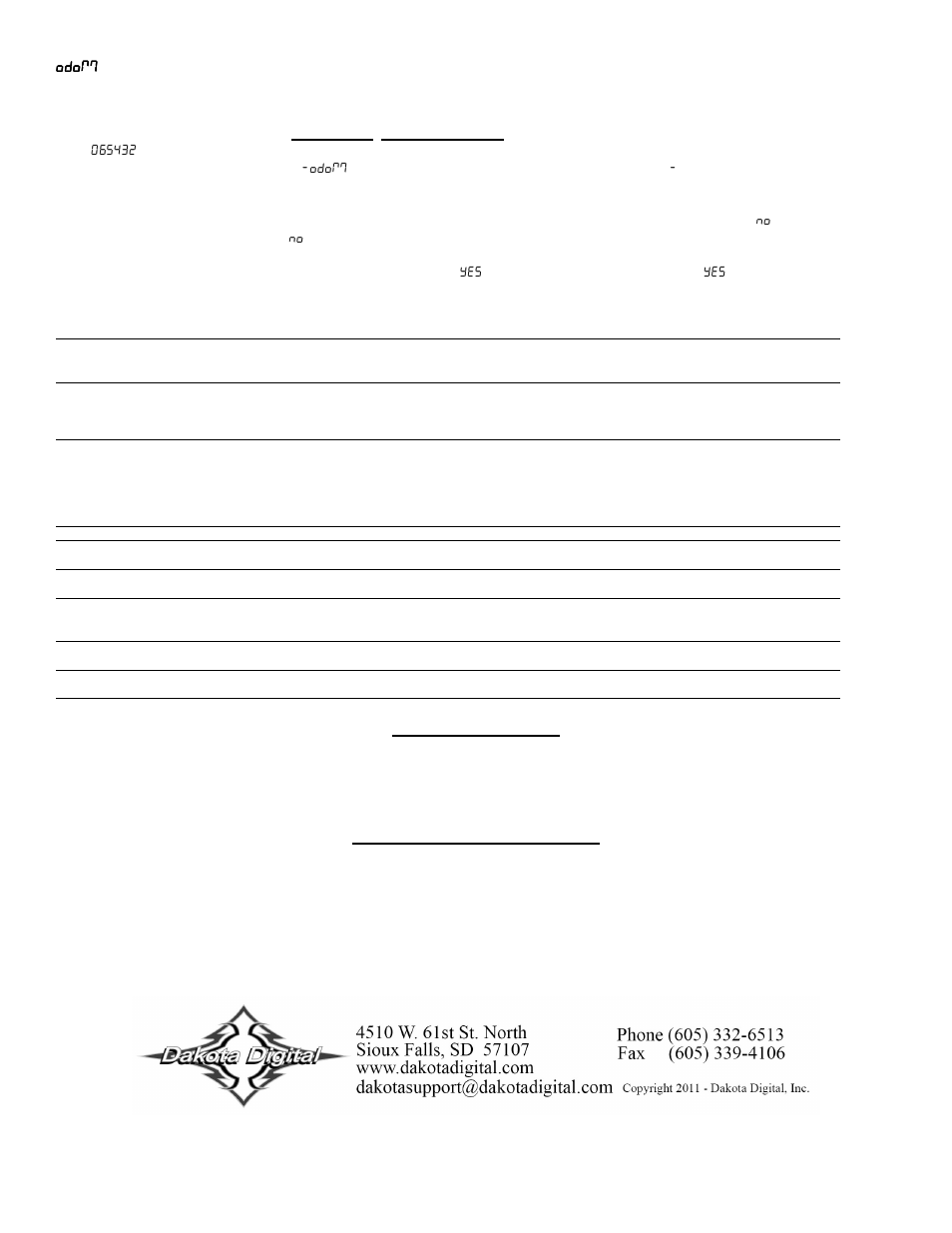 Dakota Digital MCL-36K-SPD User Manual | Page 6 / 6