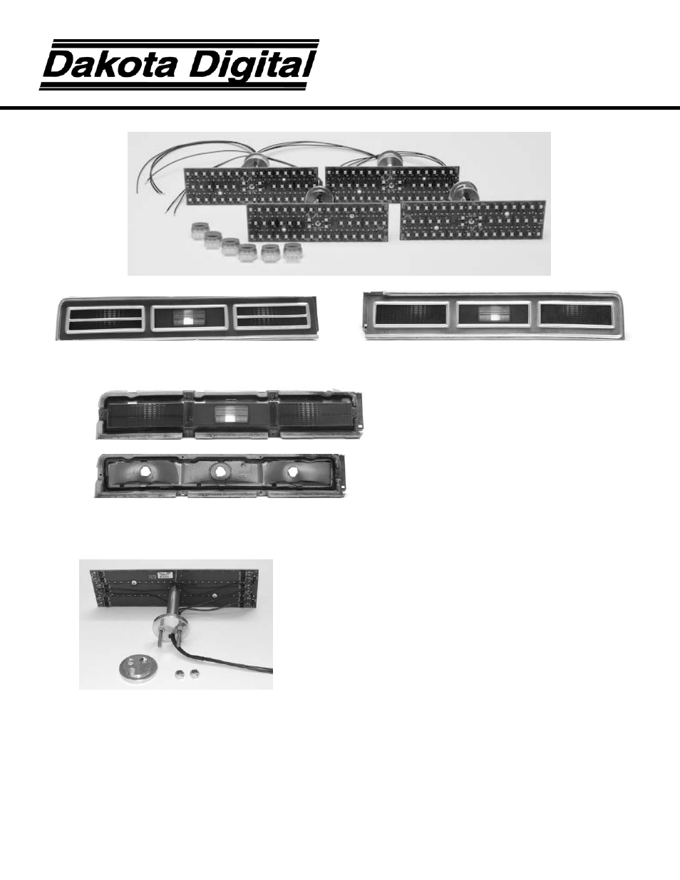 Dakota Digital LED Tail Lights for 1974-76 Impala User Manual | 3 pages