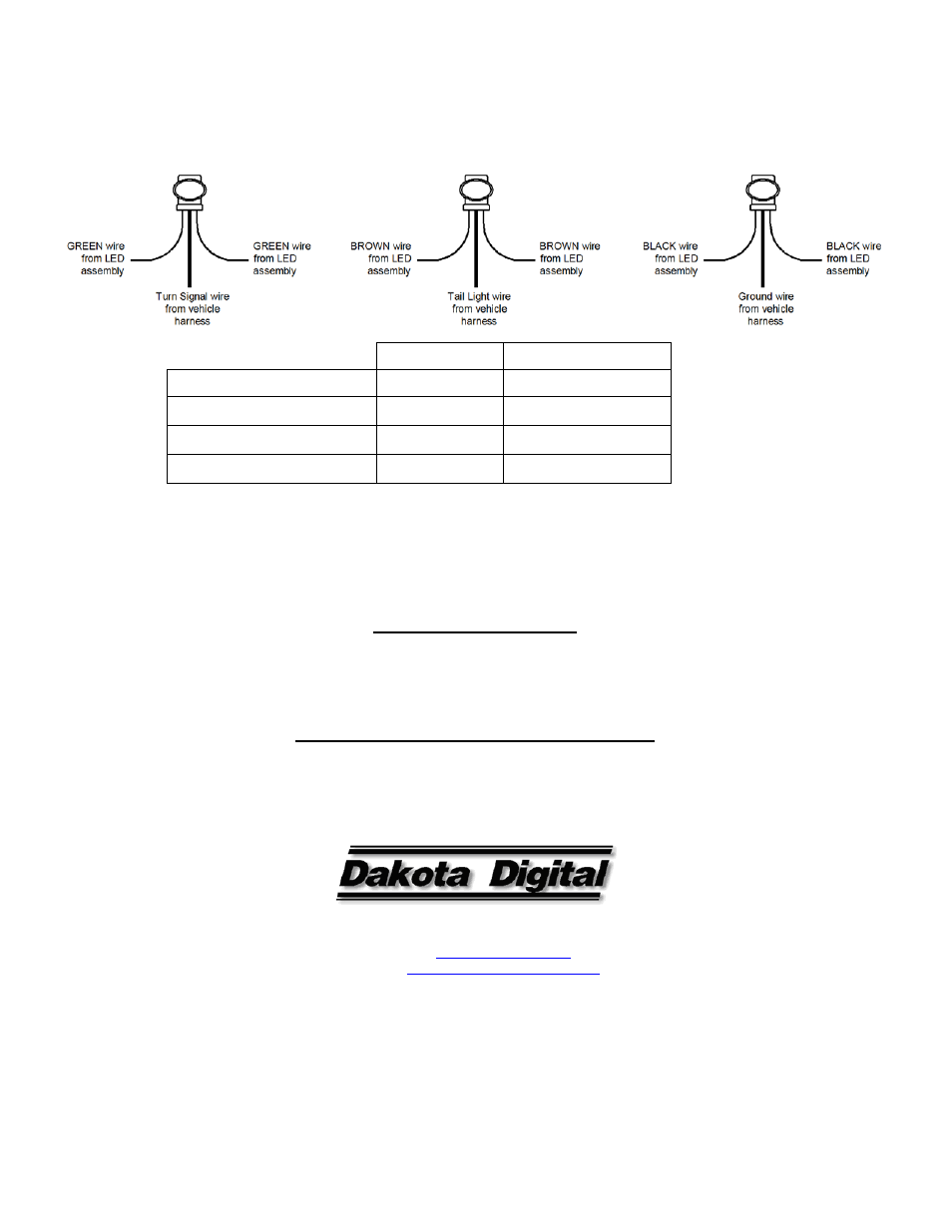 Dakota Digital LED Tail Lights for 1974-76 Impala User Manual | Page 3 / 3