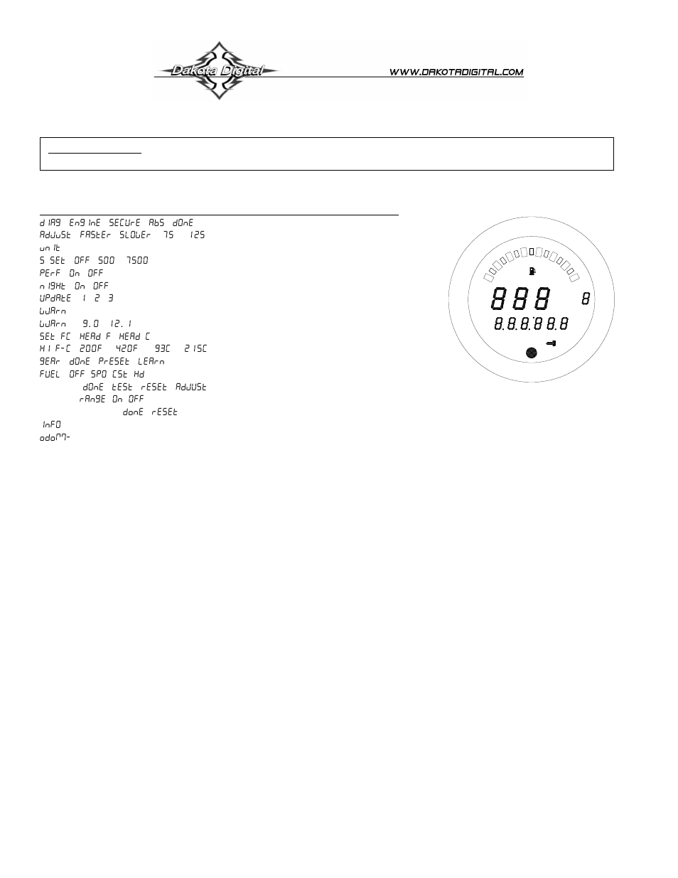 Dakota Digital MCL-3212 User Manual | 6 pages