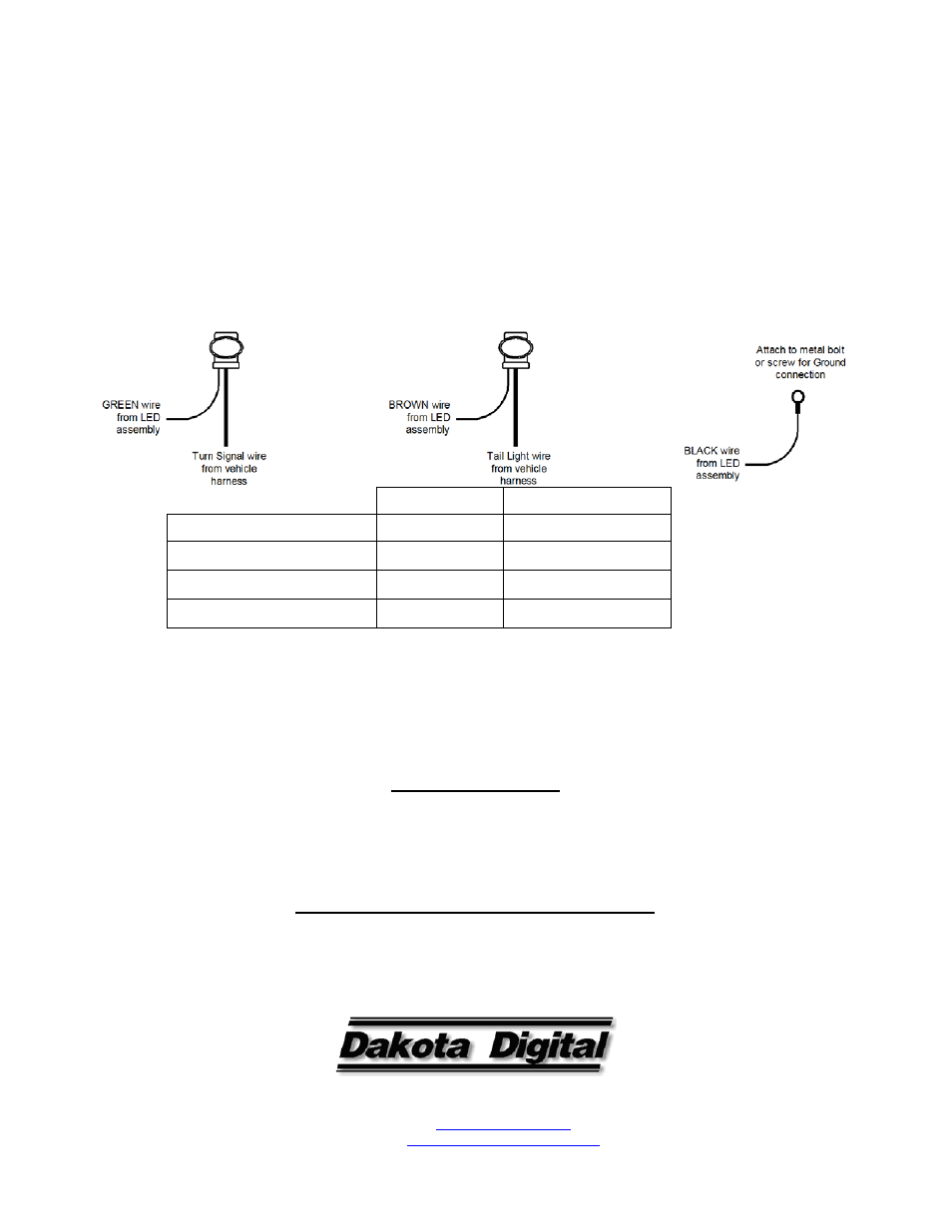 Dakota Digital LED Tail Lights LAT-NR120 User Manual | Page 3 / 3