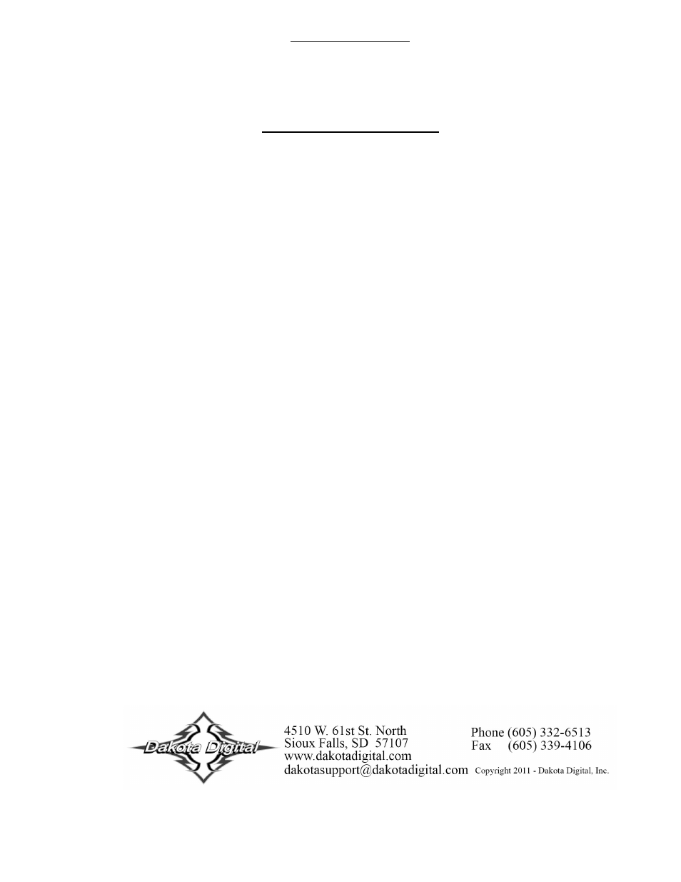 Dakota Digital MCL-3207 User Manual | Page 6 / 6