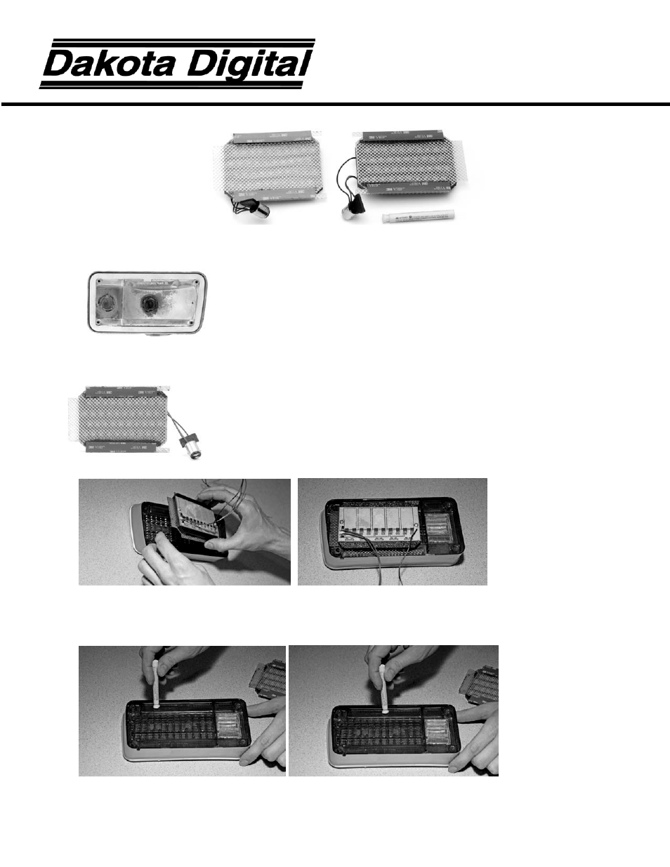 Dakota Digital LED Tail Lights for 1970 Chevelle LAT-NR320 User Manual | 2 pages