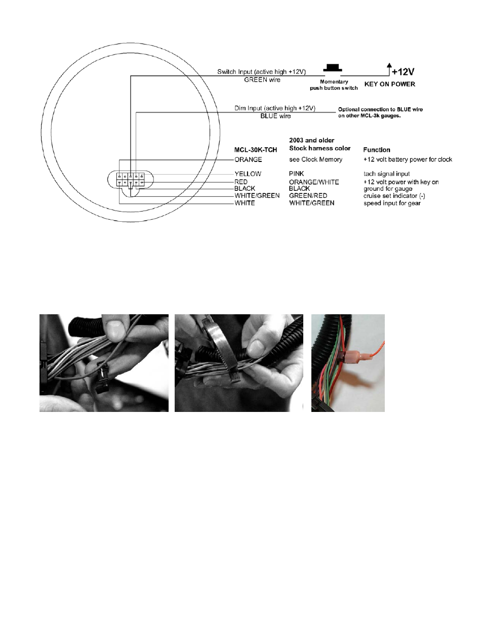 Dakota Digital MCL-30K-TCH User Manual | Page 3 / 7