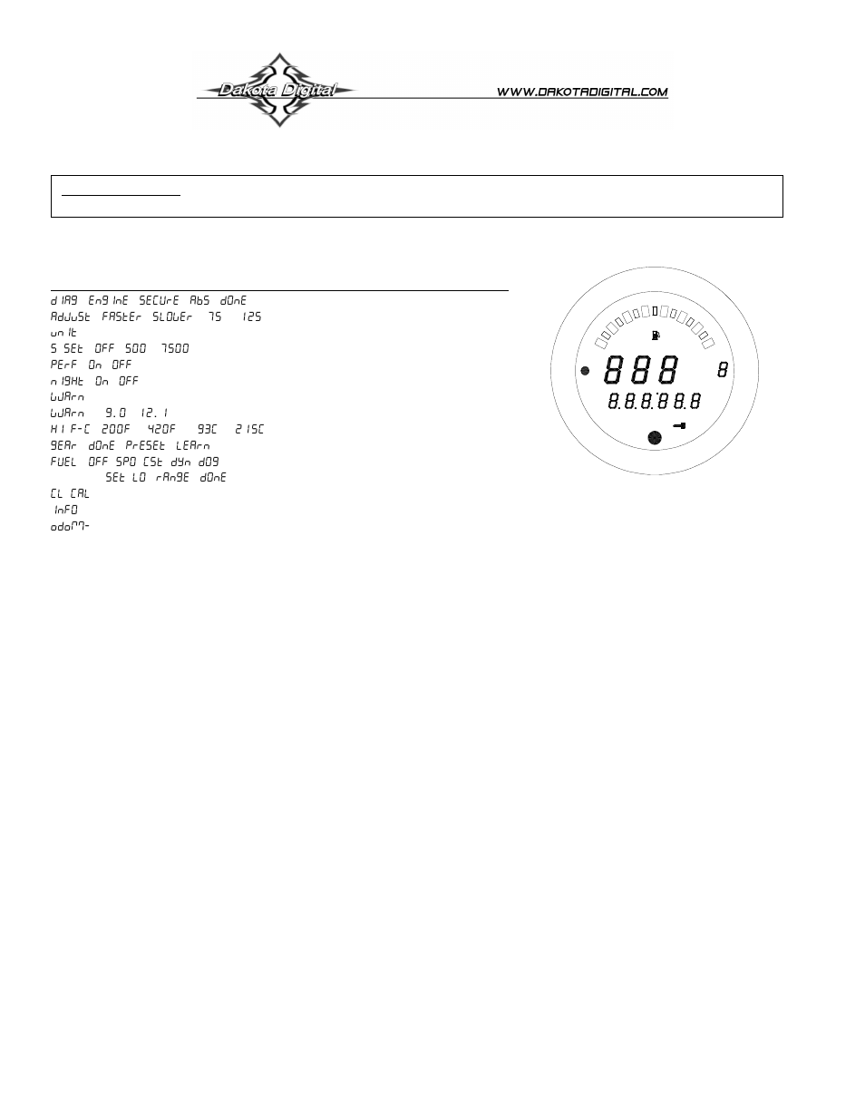 Dakota Digital MCL-3204 User Manual | 6 pages