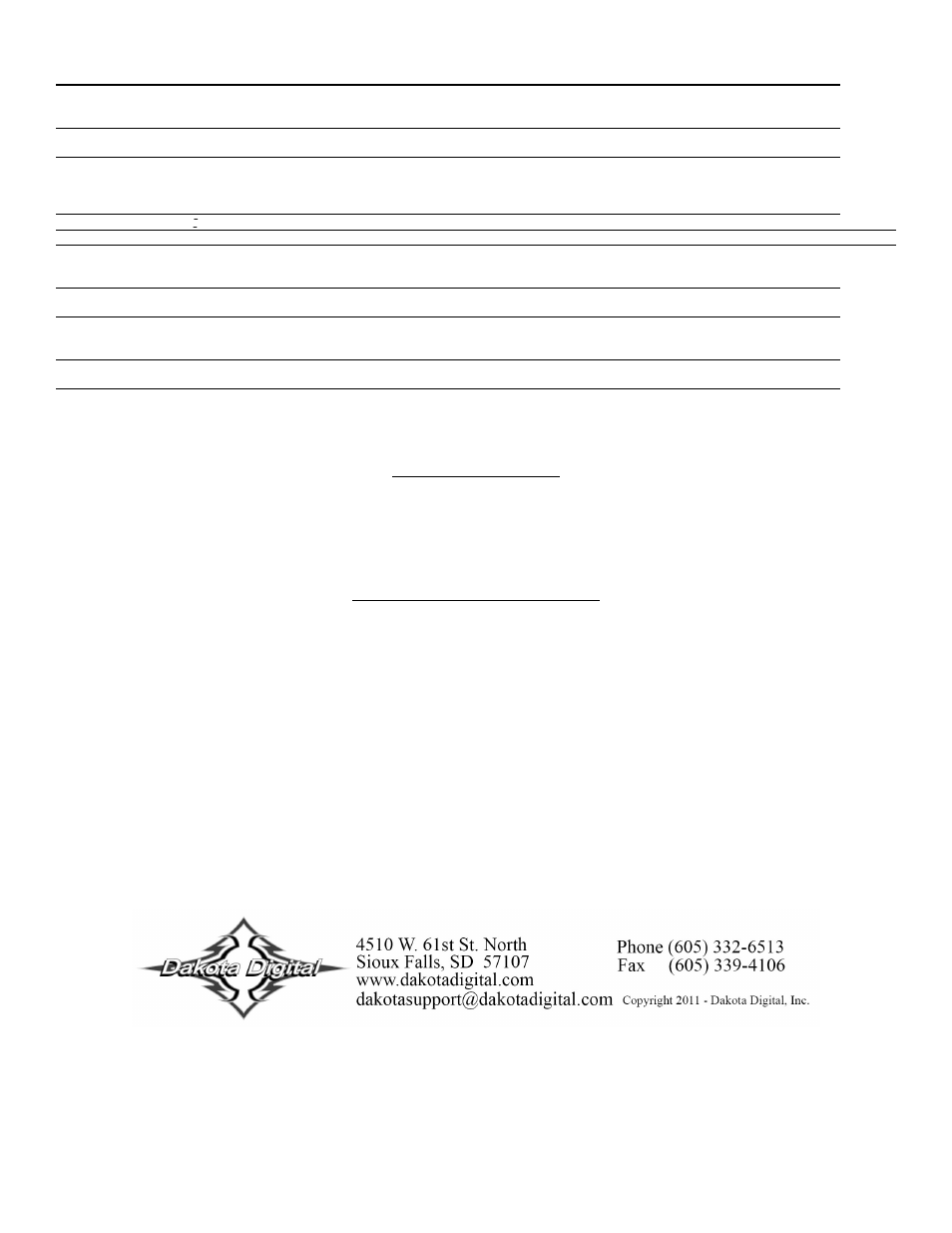 Dakota Digital MCL-36K-TCH User Manual | Page 6 / 6