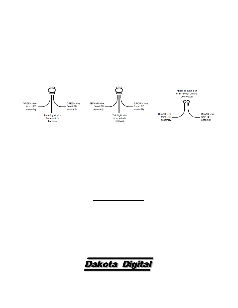 Dakota Digital LED Tail Lights for 1959 Chevrolet Impala User Manual | Page 3 / 3