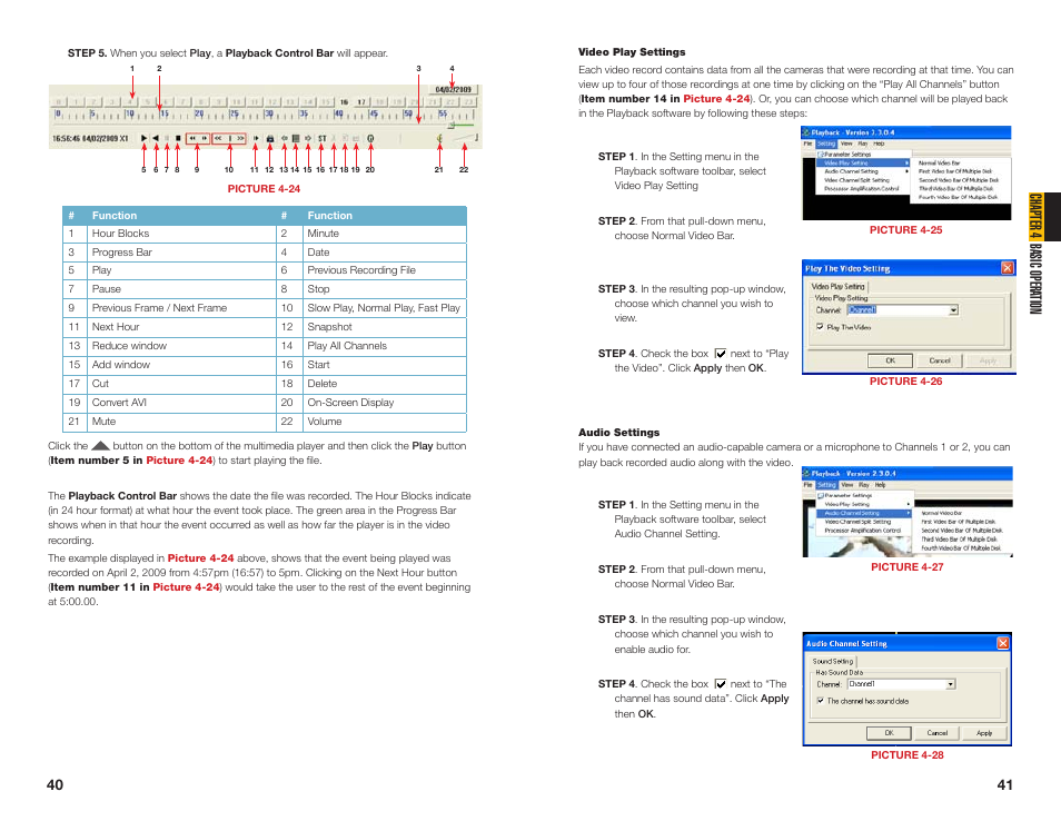 Chapter 4 basic opera tion | Q-See NETWORK DVR QS408 User Manual | Page 21 / 31