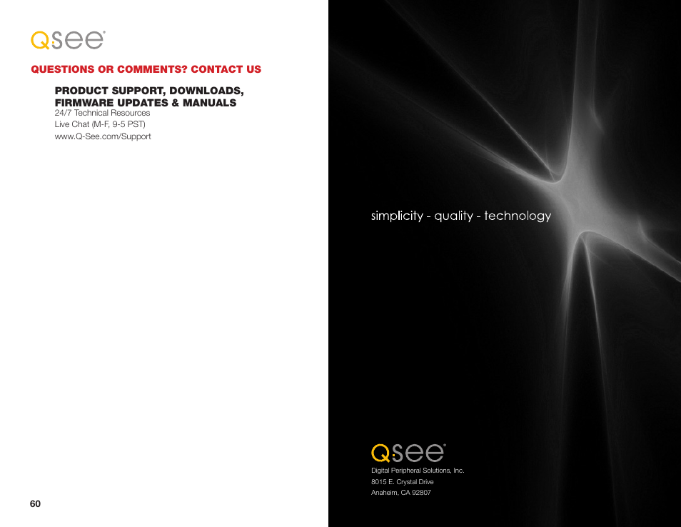 Questions or comments? contact us | Q-See NETWORK DVR QS408 User Manual | Page 31 / 31