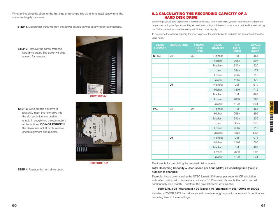 Chapter 8 hard disk drive | Q-See QC40108 User Manual | Page 31 / 35