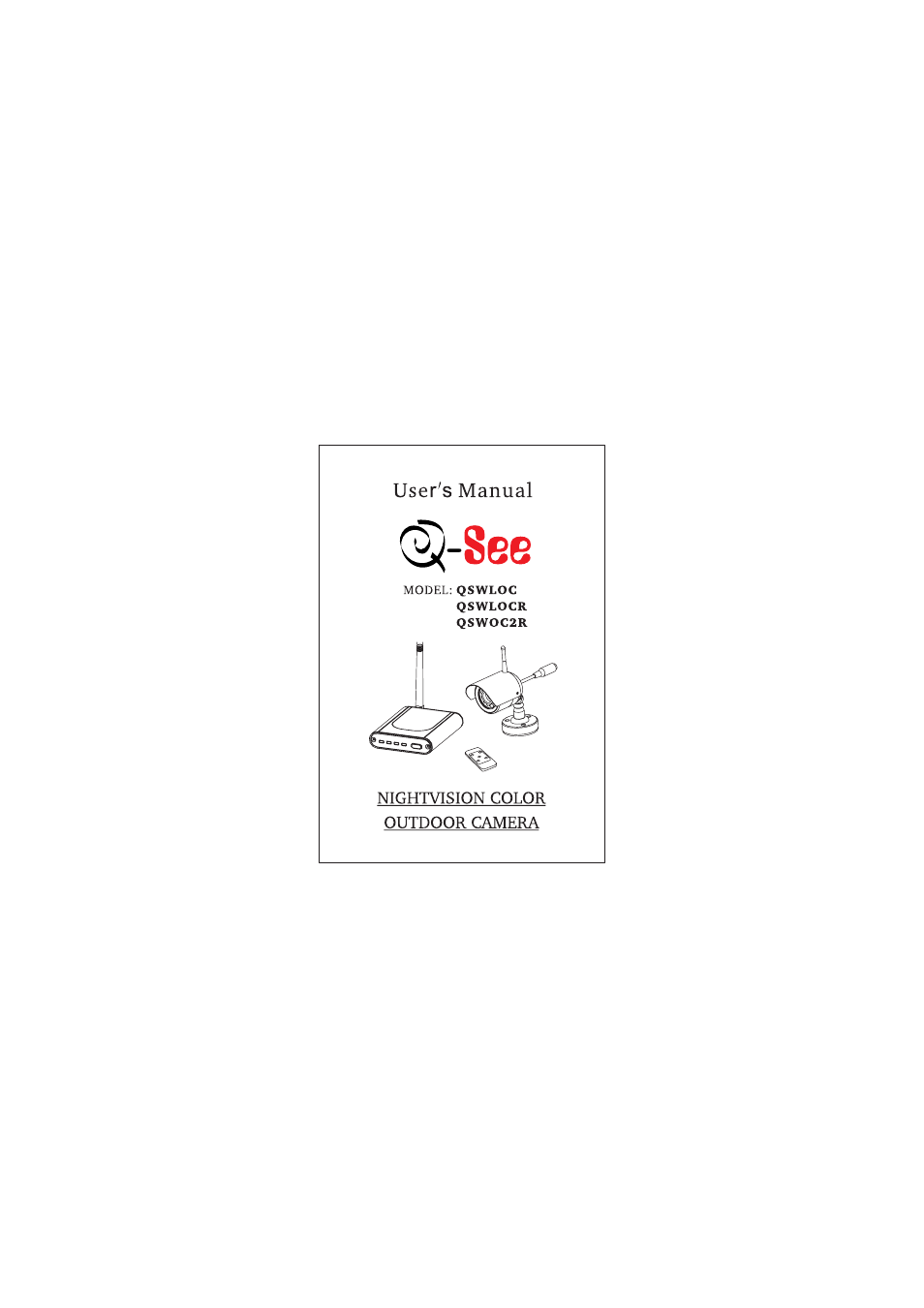 Q-See QSWLOC User Manual | 12 pages