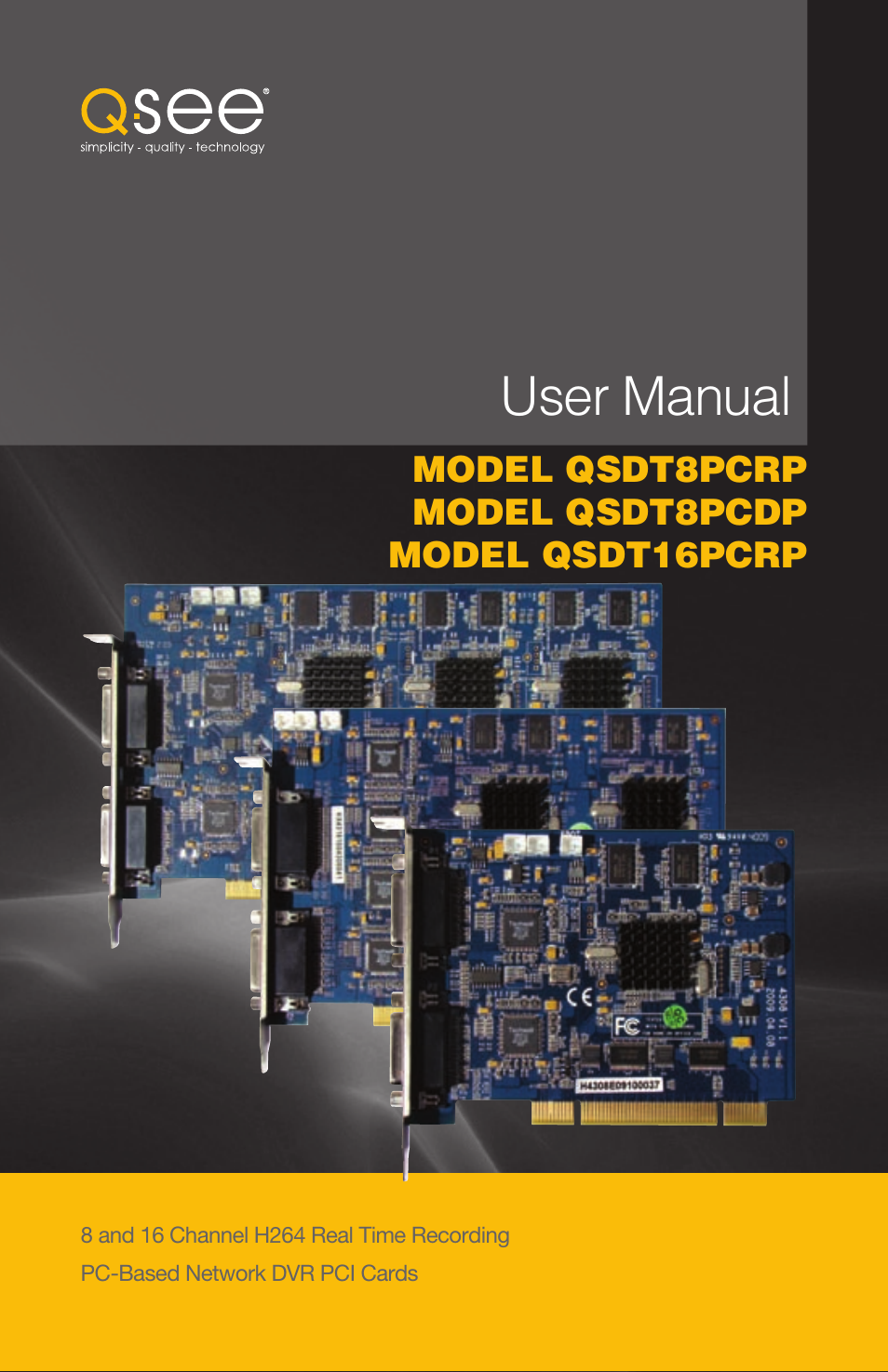 Q-See QSDT16PCRC User Manual | 56 pages