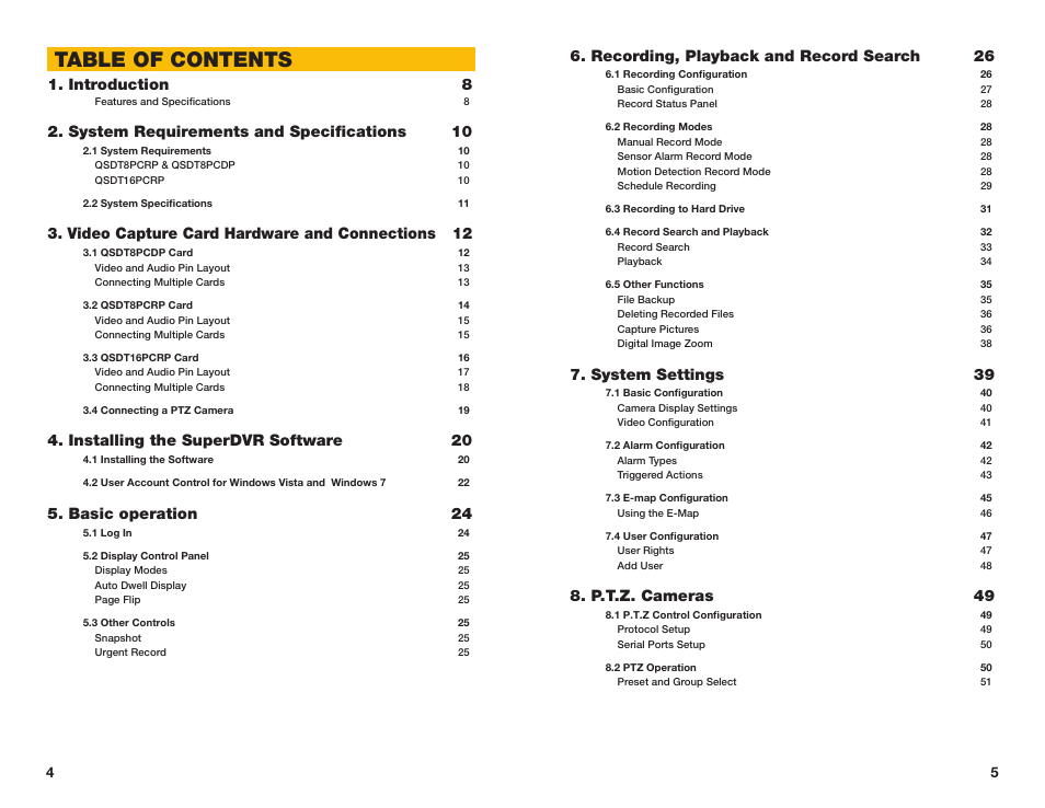 Q-See QSDT16PCRC User Manual | Page 3 / 56