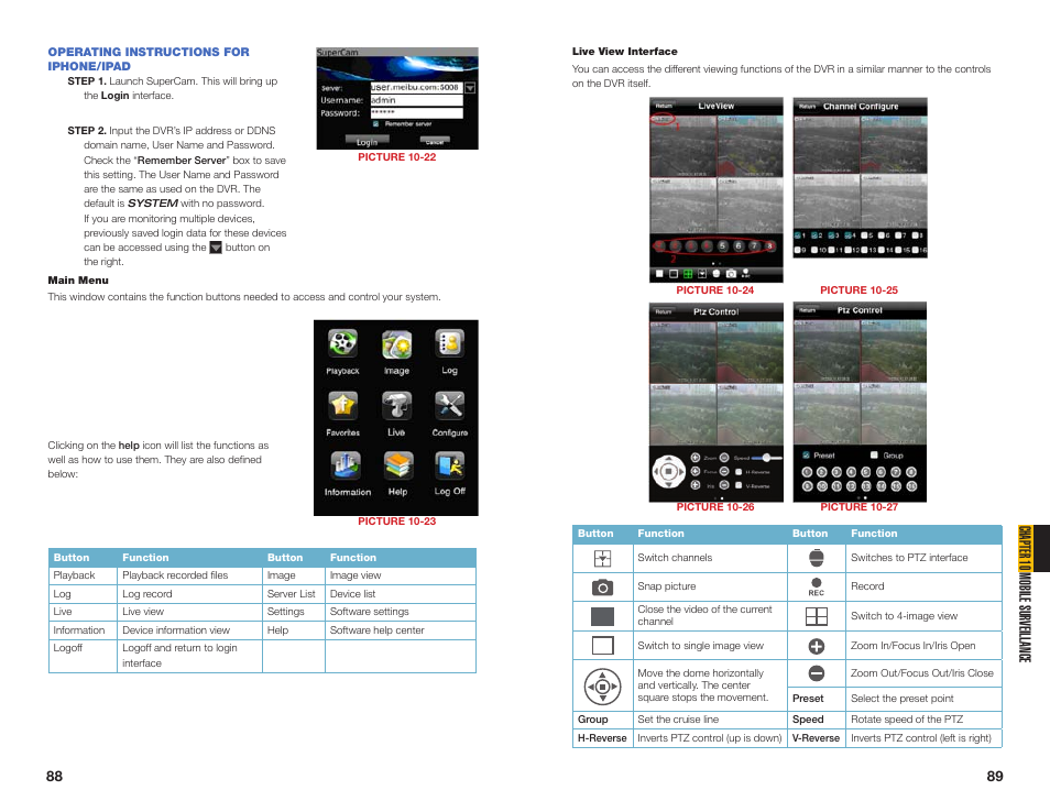 Operating instructions for iphone/ipad, Chapter 10 mobile sur veillance | Q-See QSDT16PCRC User Manual | Page 45 / 56