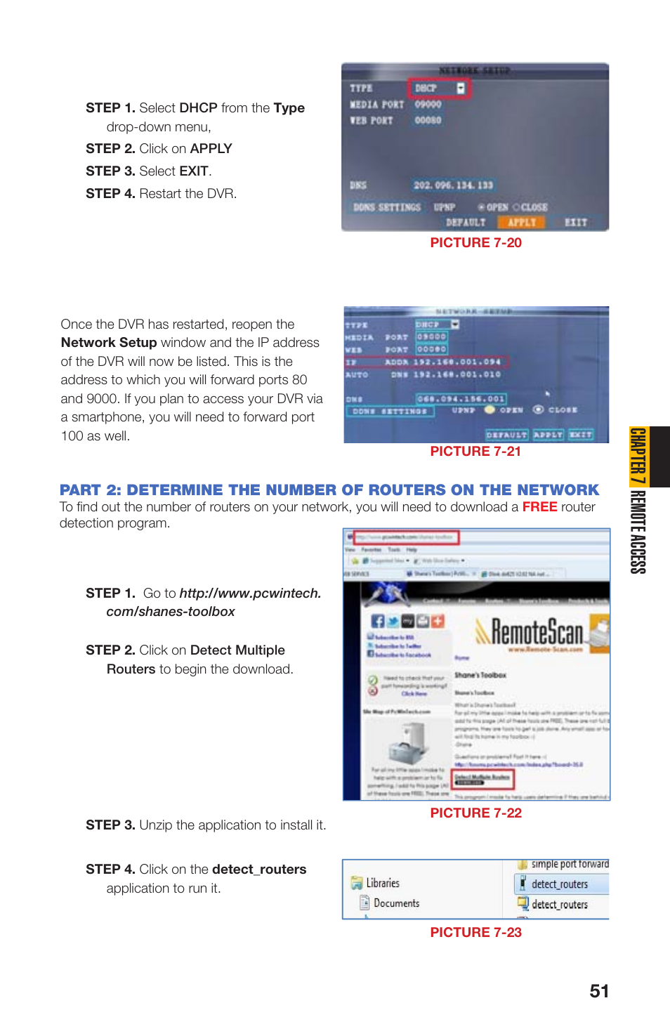 Chapter 7 remote access | Q-See QS408 User Manual | Page 51 / 85